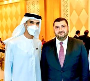 Министр внешней торговли Объединенных Арабских Эмиратов Thani Ahmed Al-Zeyoudi и управляющий партнёр Sphere One Амрам Петросян